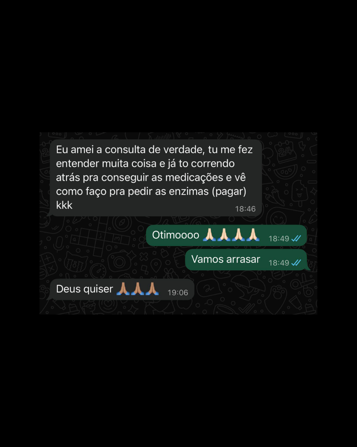 Depoimento de paciente